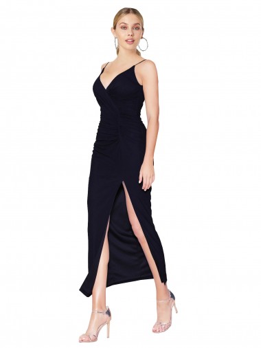 Shop Chiffon High Neck Spaghetti Straps Short Cocktail Dress / Prom Dress