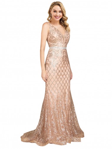Shop Sleek Long Mermaid Sparkling Sequin Prom Dress