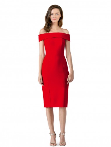 Shop Off the Shoulder Square Neck Cocktail Prom Dress / Homecoming Dress